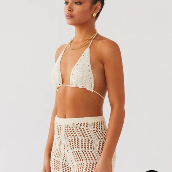 Peppermayo Exclusive - Cabo Paradise Crochet Bra Top - Natural - Picture 4 of 6